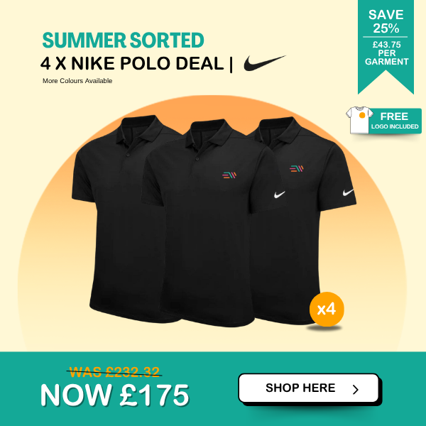 4 x Nike Polo Shirt Deal 1 branded nike polo shirts