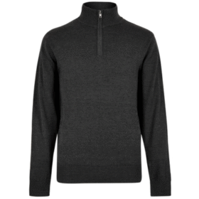 Kustom Kit Regular Fit Arundel 1/4 Zip Sweater