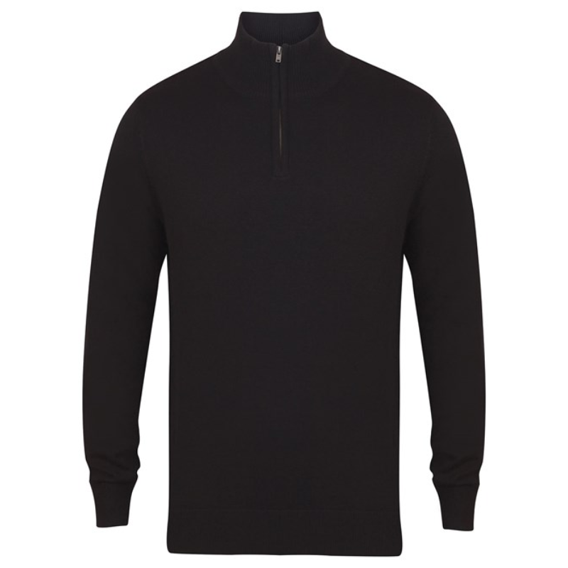 Henbury quarter zip jumper