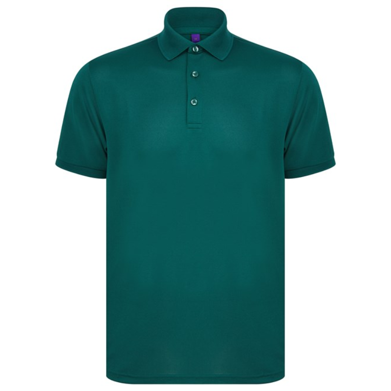 Henbury Recycled polyester polo shirt
