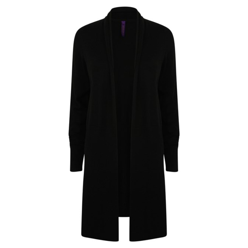 Henbury Women's longline open cardigan