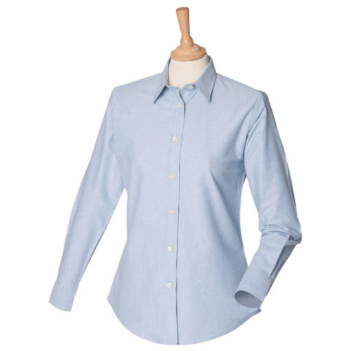Henbury Women's classic long sleeve Oxford shirt