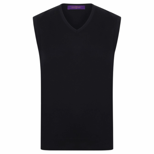Henbury Sleeveless v-neck jumper