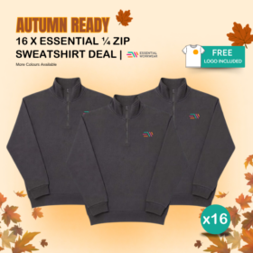 16 x 1/4 Zip Sweatshirt Deal