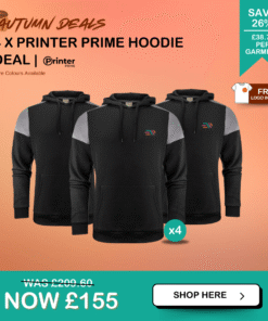 4 x printer prime hoodies