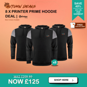 8 x Printer Prime Hoodie Deal