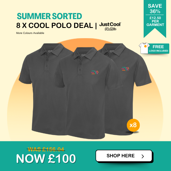 8 x cool polo shirts
