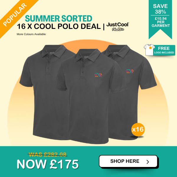 16 x cool polo shirts