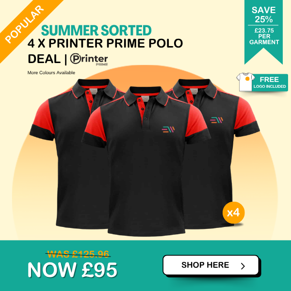 4 x Printer Prime Polo Deal