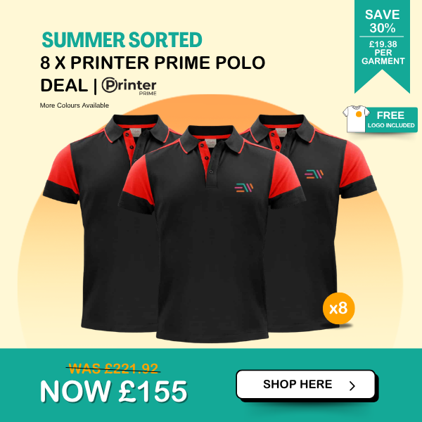 8 x Printer Prime Polo Deal