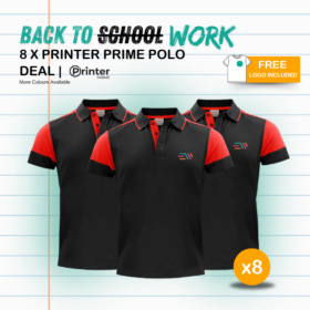 8 x Printer Prime Polo Shirt Deal