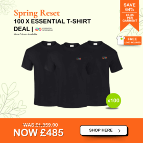 100 x Essential T-Shirts Deal