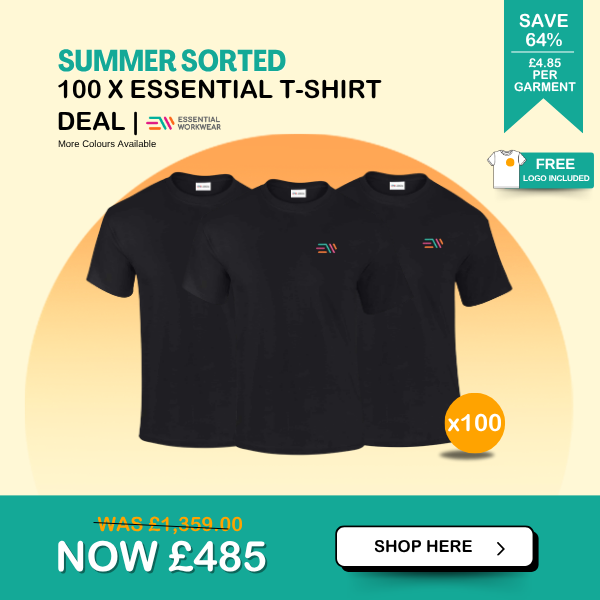 100 x t-shirts