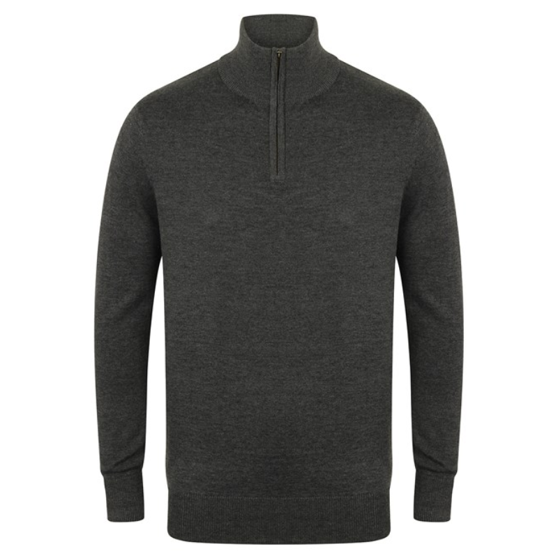 Henbury quarter zip jumper
