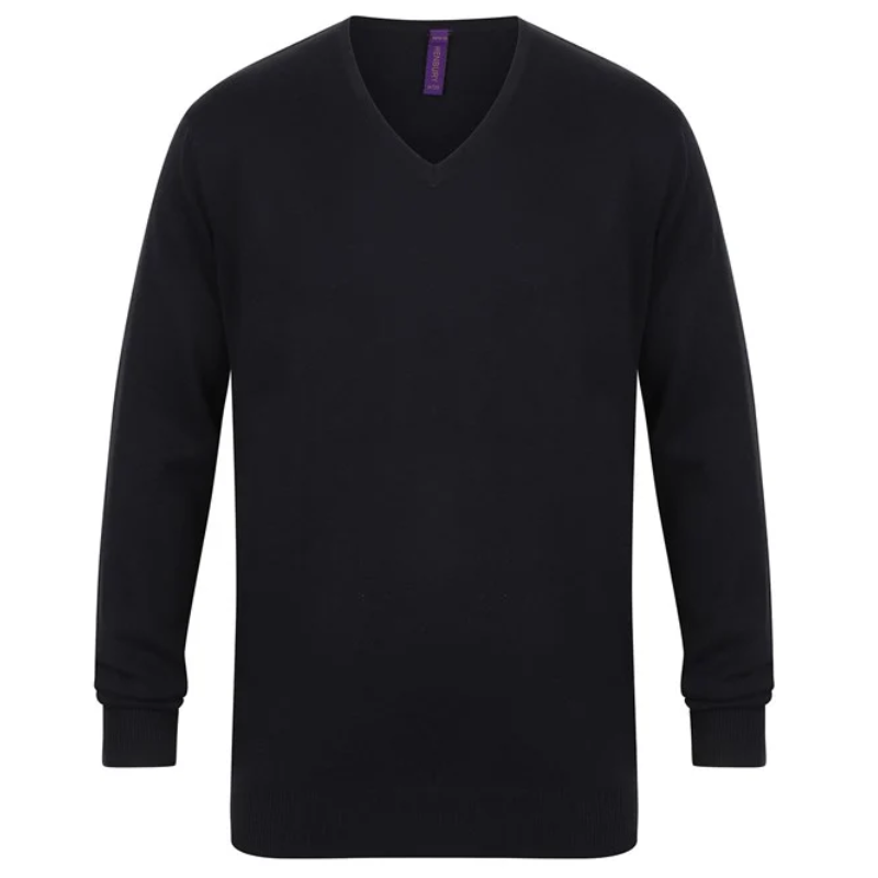 Henbury 12 gauge v-neck jumper