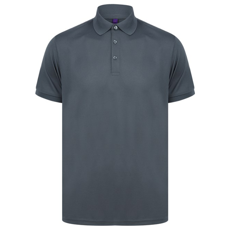 Henbury Recycled polyester polo shirt