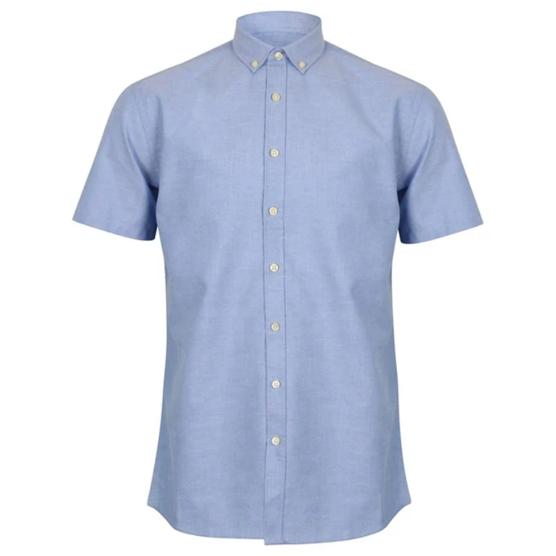 Henbury Modern short sleeve Oxford shirt
