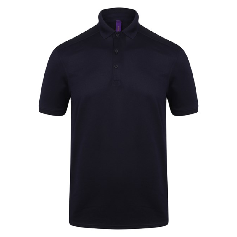 Henbury Stretch polo shirt with wicking finish (slim fit)