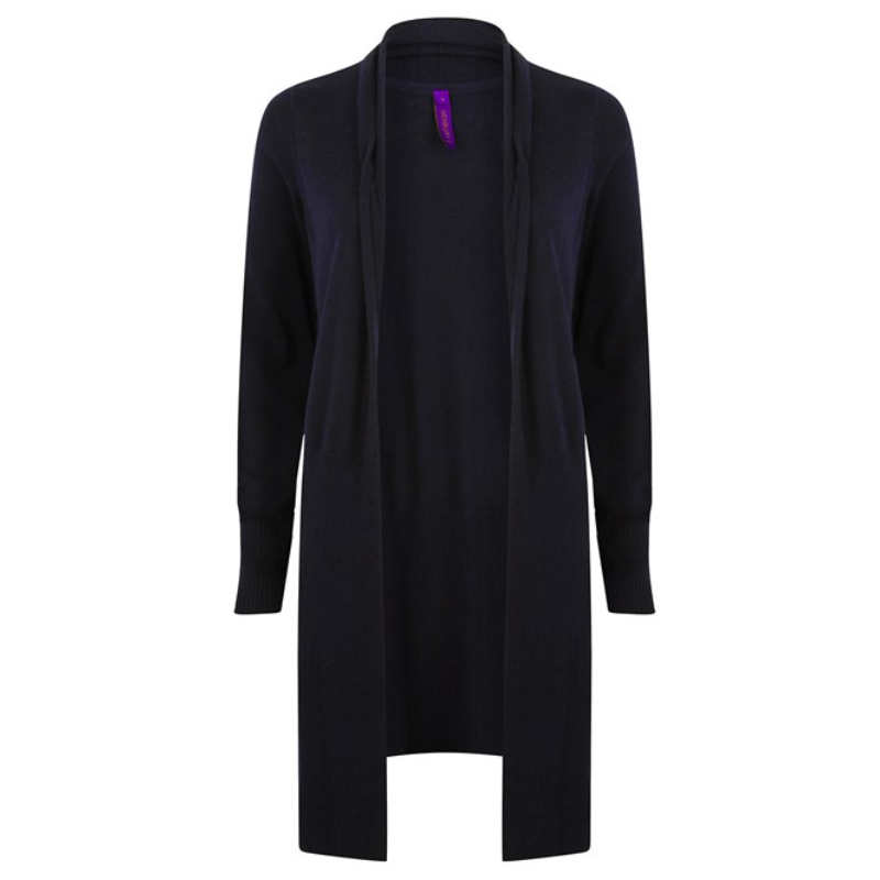 Henbury Women's longline open cardigan