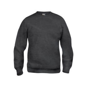 43107 Anthracite Melange - Clique Roundneck Sweater