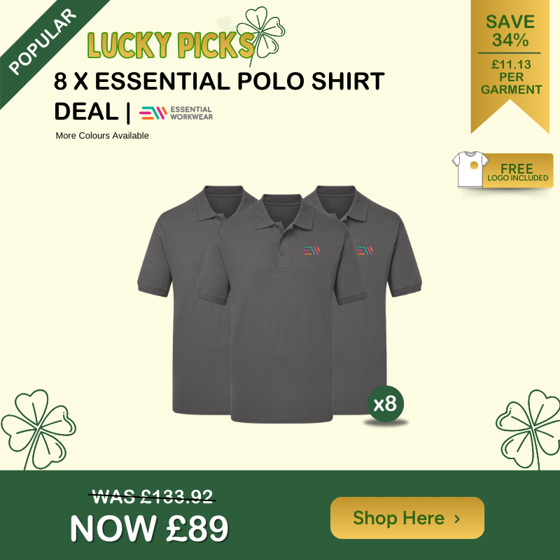 8 x Essential Polo Shirt Deal