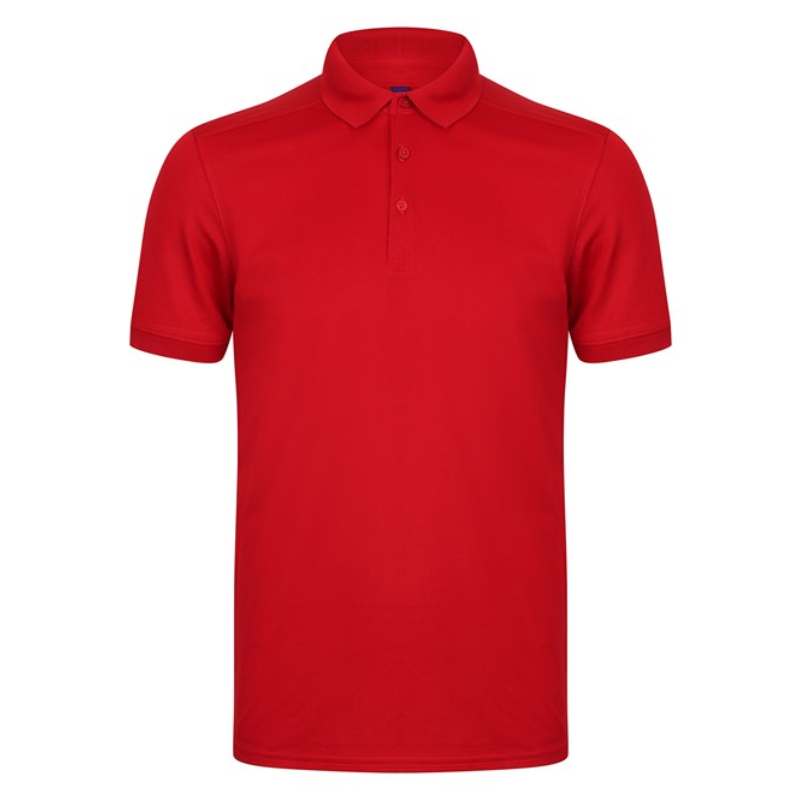 Henbury Stretch polo shirt with wicking finish (slim fit)
