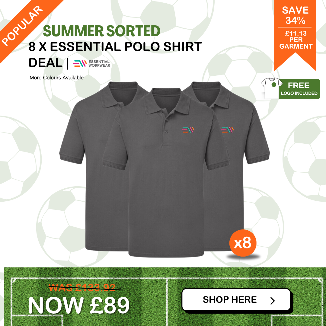 8 x Essential Polo Shirt Deal