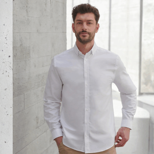 Henbury Modern long sleeve Oxford shirt 6 Henbury Modern long sleeve Oxford shirt