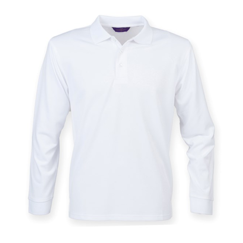 Henbury Long sleeve Coolplus® polo shirt