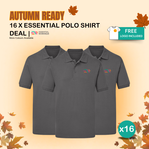 16 x Essential Polo Shirt Deal 1 16 x Essential Polo Shirt Deal