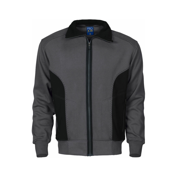 Pro Job Reinforced Full-Zip Softshell Jacket - Grey