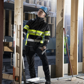 ProJob Waterproof Hi-Vis Jacket EN ISO 20471 CLASS 1