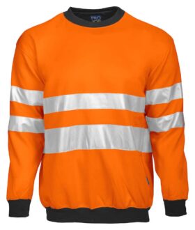 ProJob Hi-Vis Round Neck Sweatshirt