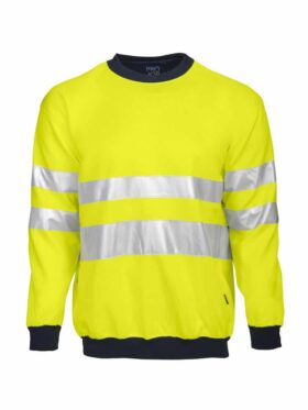 ProJob Hi-Vis Round Neck Sweatshirt