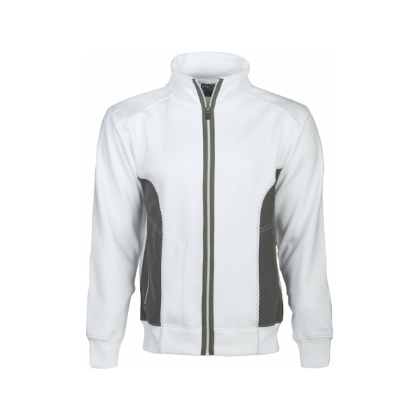 Pro Job Reinforced Full-Zip Softshell Jacket - White