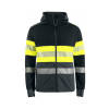Pro Job Hi-Vis Two-Tone Technical Hood Jacket - Yellow/Black