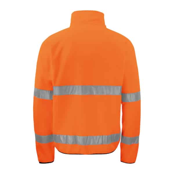 646327 Orange Black 2 scaled - Pro Job Hi Vis Fleece Jacket EN ISO 20471 CLASS 3