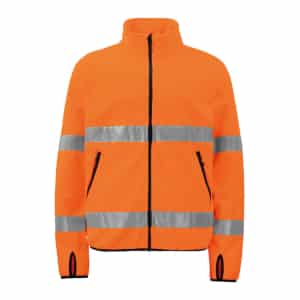 646327 Orange Black scaled - Pro Job Hi Vis Fleece Jacket EN ISO 20471 CLASS 3