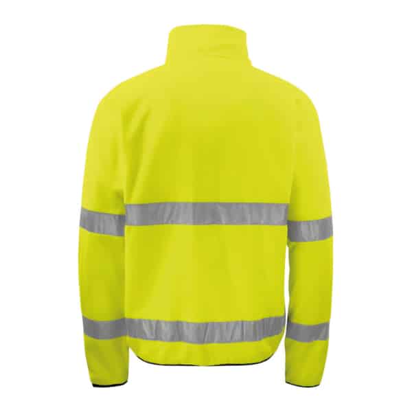 646327 Yellow Black 2 scaled - Pro Job Hi Vis Fleece Jacket EN ISO 20471 CLASS 3