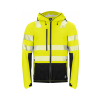 Pro Job Hi-Vis Hooded Shell Jacket - Yellow/Black