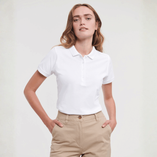 Russell Athletic Women's stretch polo 8 Russell Athletic Women's stretch polo
