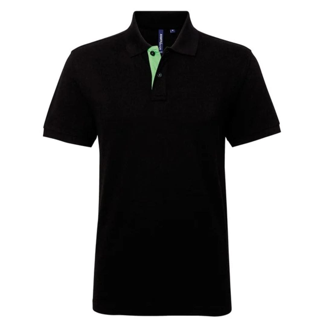 Asquith & Fox Men's Classic Fit Contrast Polo 1 Asquith-Fox-Mens-Classic-Fit-Contrast-Polo-BL