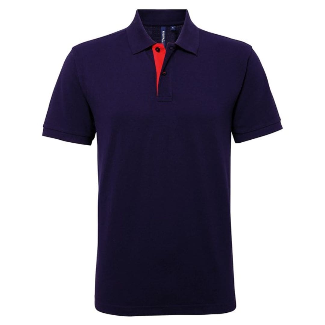 Asquith & Fox Men's Classic Fit Contrast Polo 7 Asquith-Fox-Mens-Classic-Fit-Contrast-Polo-Nr