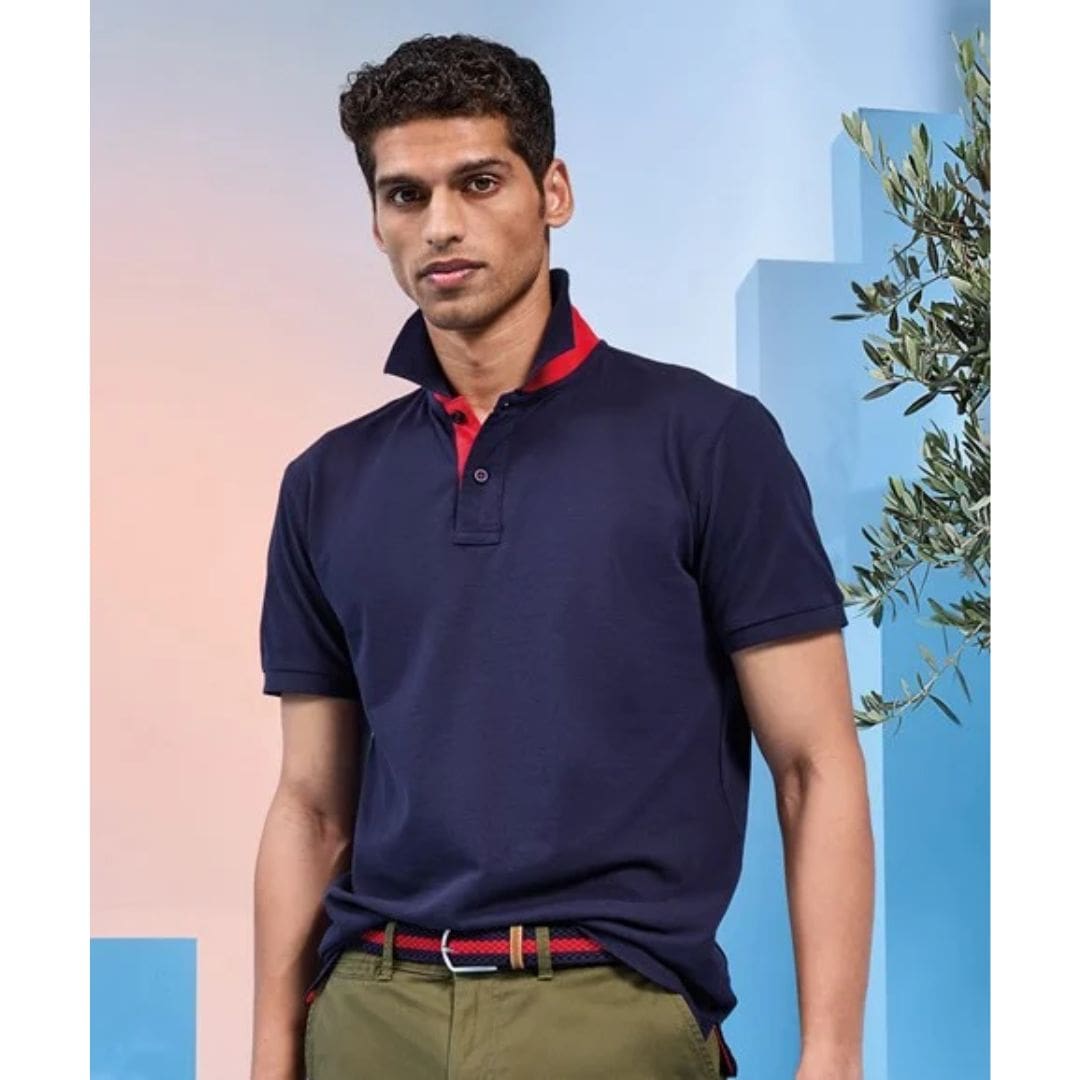 Asquith & Fox Men’s Classic Fit Contrast Polo