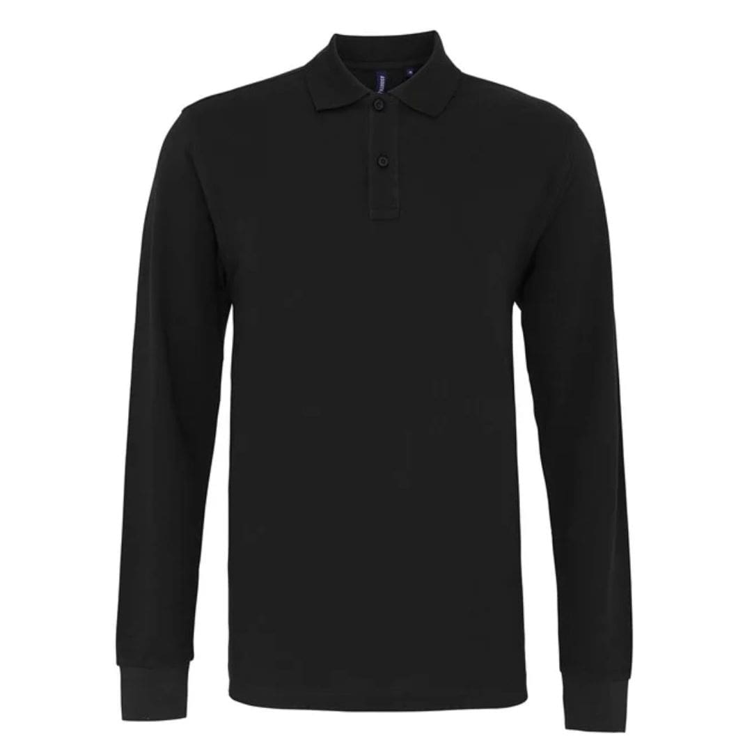 Asquith & Fox Men's Classic Fit Long Sleeved Polo 1 Asquith-Fox-Mens-Classic-Fit-Long-Sleeved-Polo-B