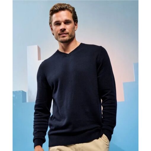 Asquith-Fox-Mens-Cotton-Blend-V-Neck-Sweater