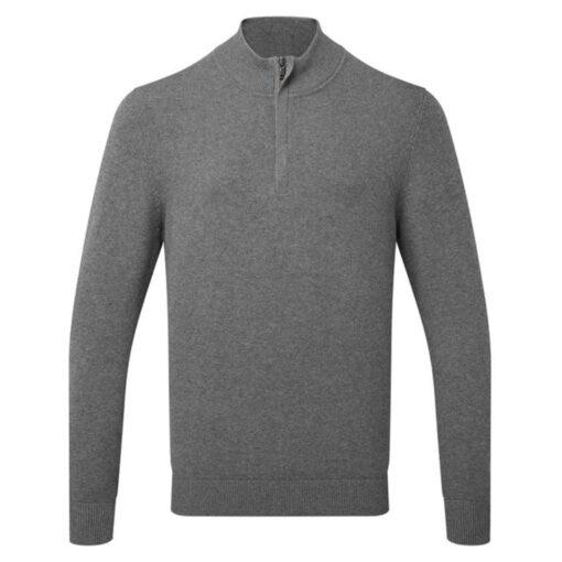Asquith-Fox-Mens-Cotton-Blend-¼-Zip-Sweater-C
