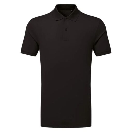 Asquith-Fox-PRINTGUARD-recycled-polyester-polo-BLK