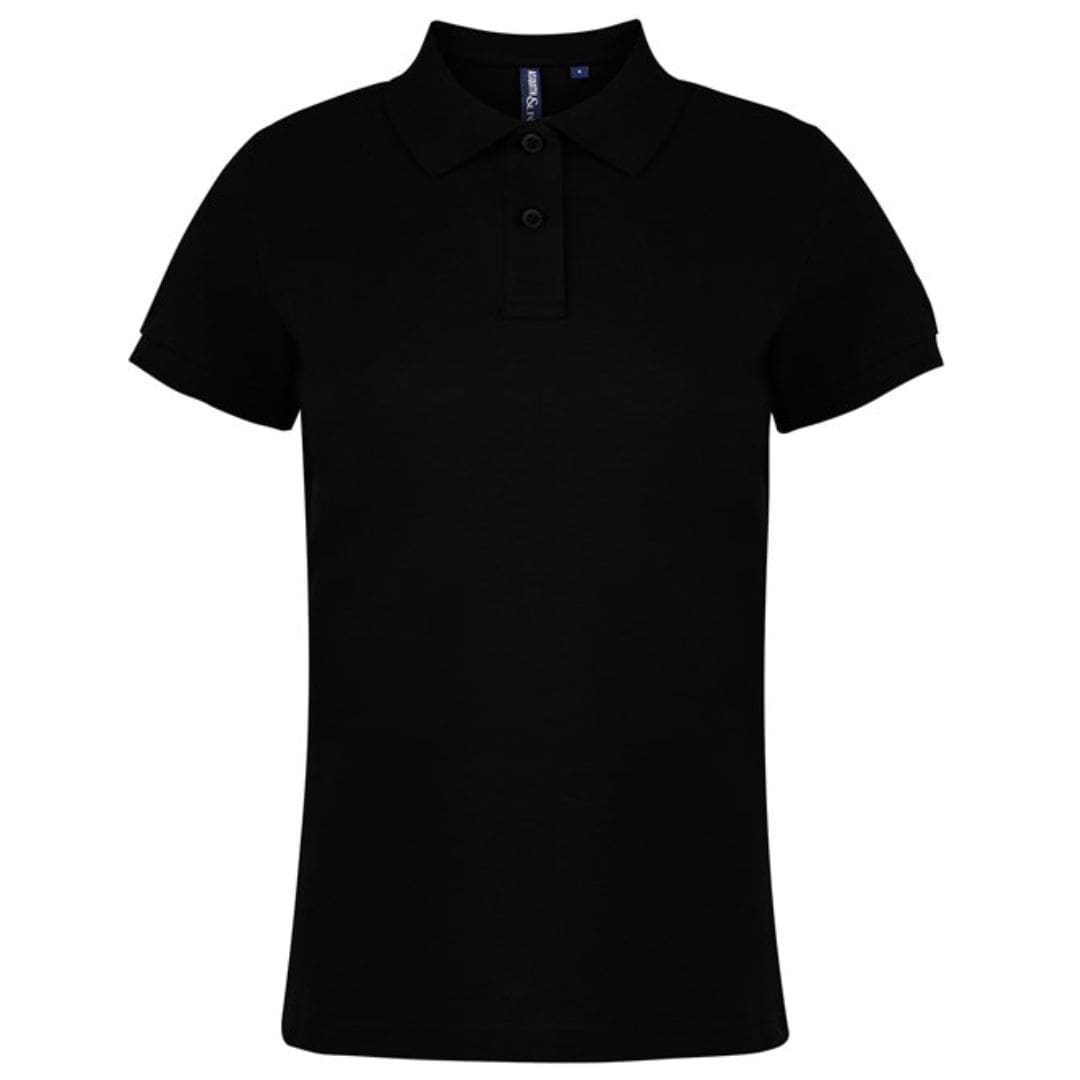 Asquith & Fox Women's Classic Fit Polo 4 Asquith-Fox-Womens-Classic-Fit-Polo-BLK