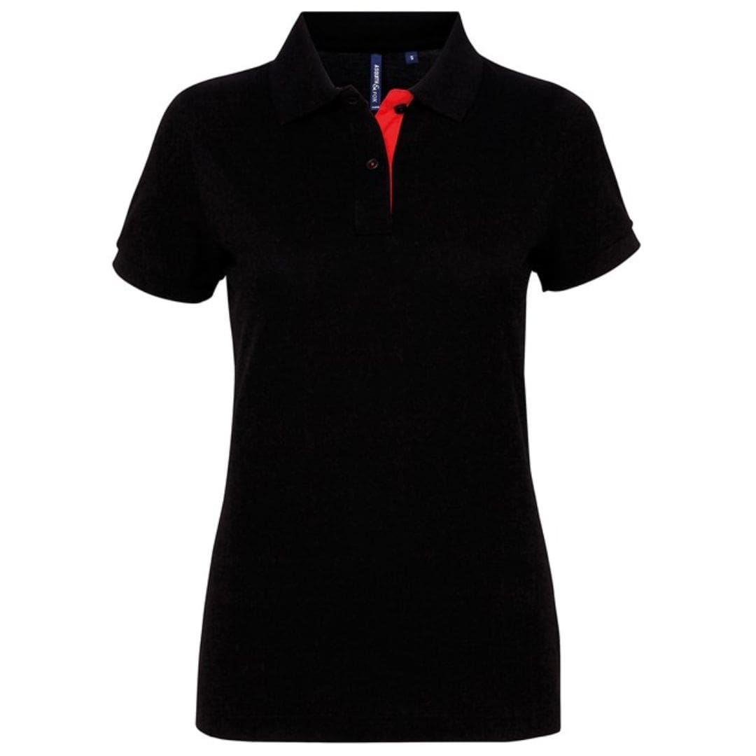 Asquith & Fox Women's Contrast Polo 3 Asquith-Fox-Womens-Contrast-Polo-BR